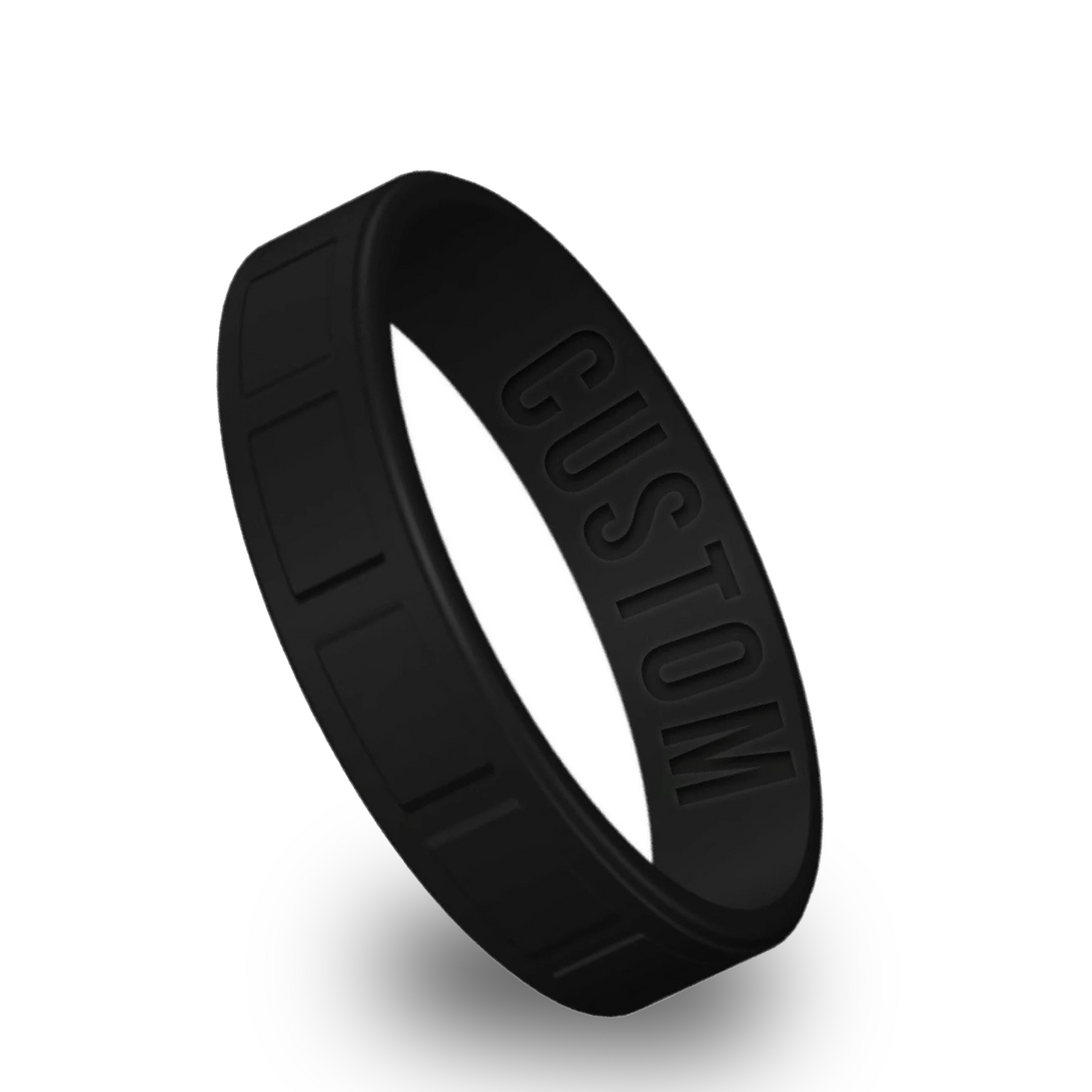 Personalized Square Silicone Engraved Ring