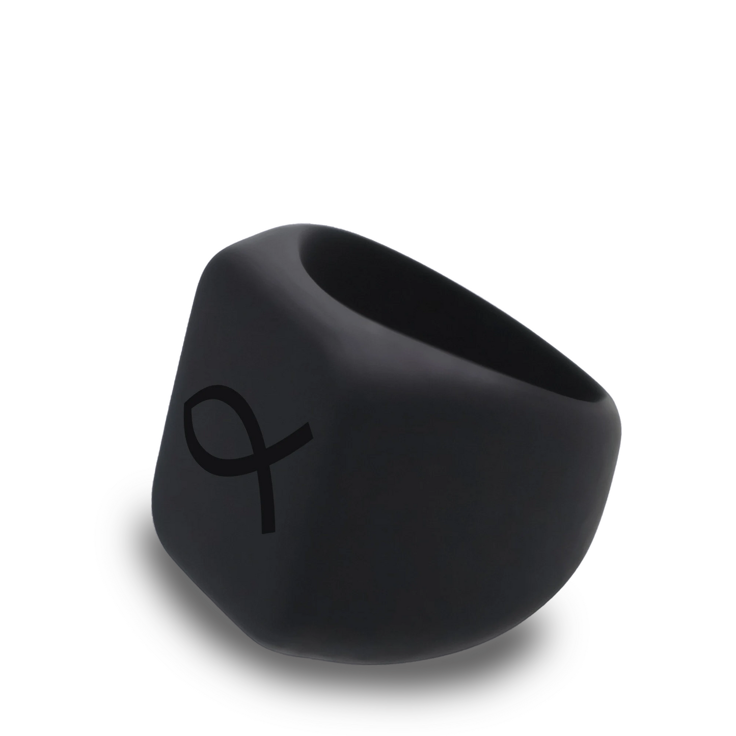 Personalized Silicone Christian Fish Chunky Ring