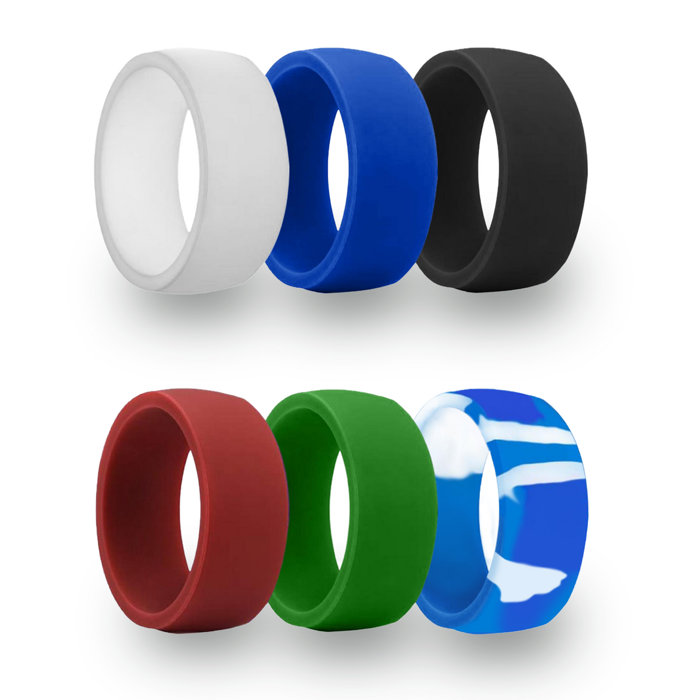 Personalized Broad Silicone Chunky Ring