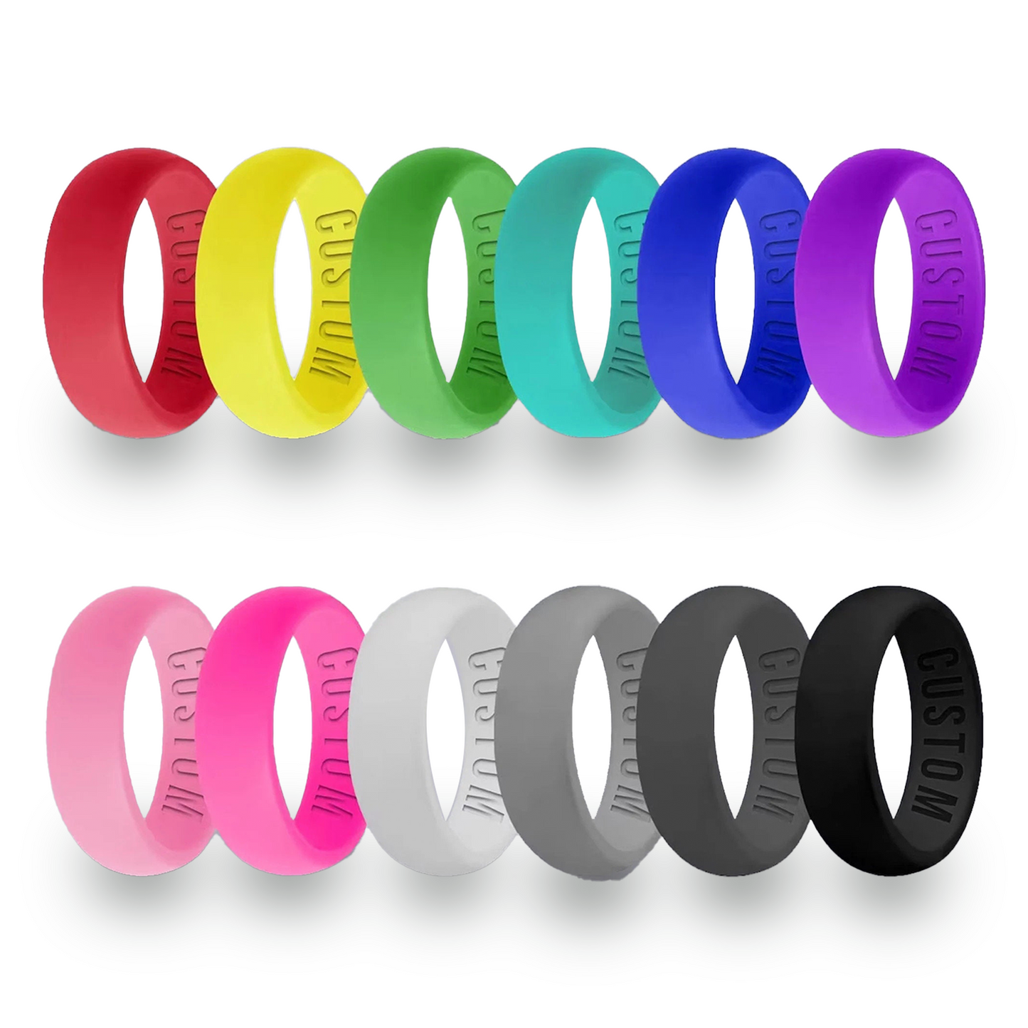 Personalized Neon Silicone Ring