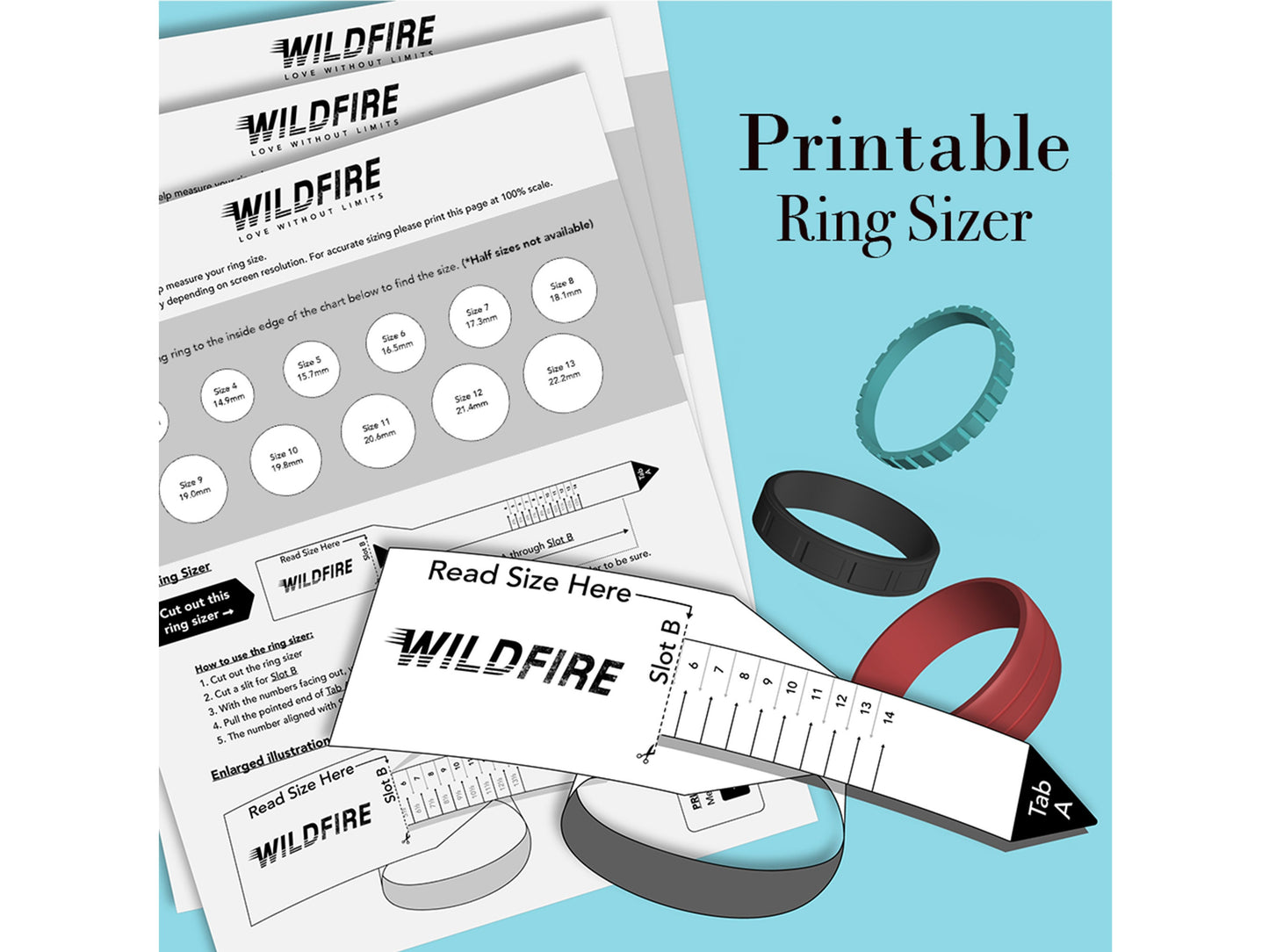 Personalized Silicone Christian Fish Chunky Ring