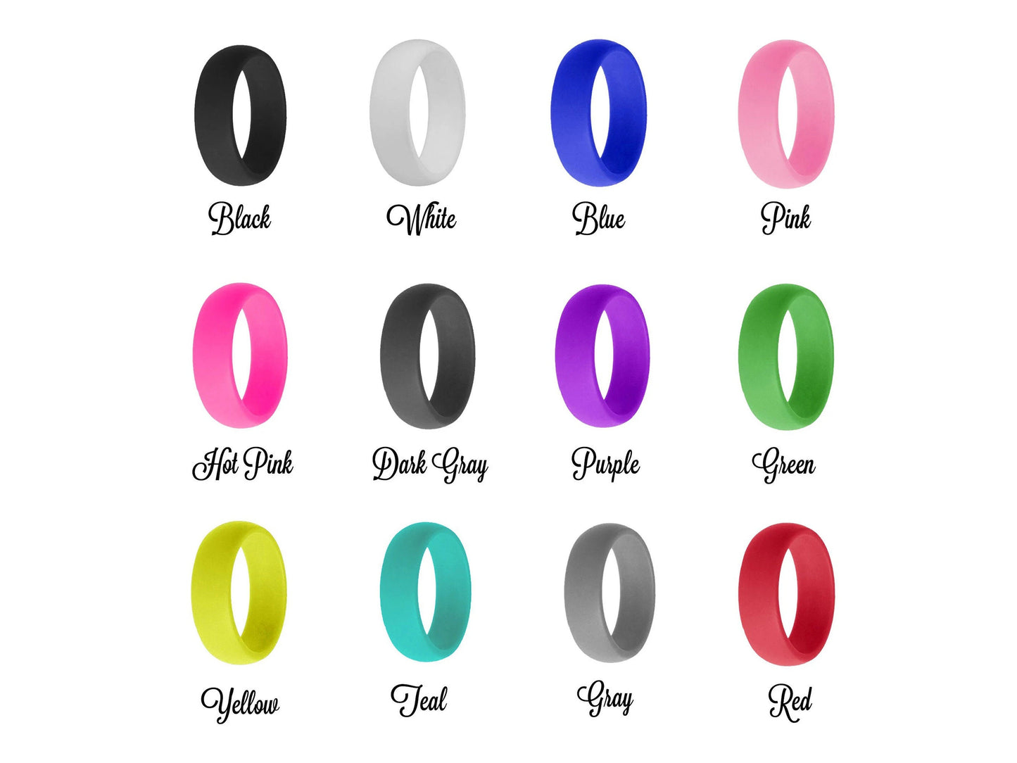 Personalized Neon Silicone Ring