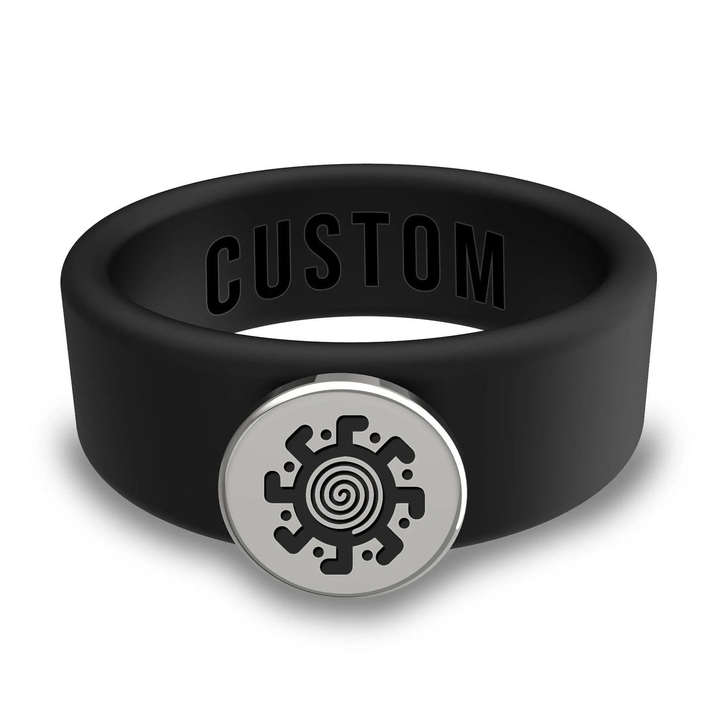 Custom Interchangeable 316 Stainless Steel Round Ring Plate for Silicone Rings