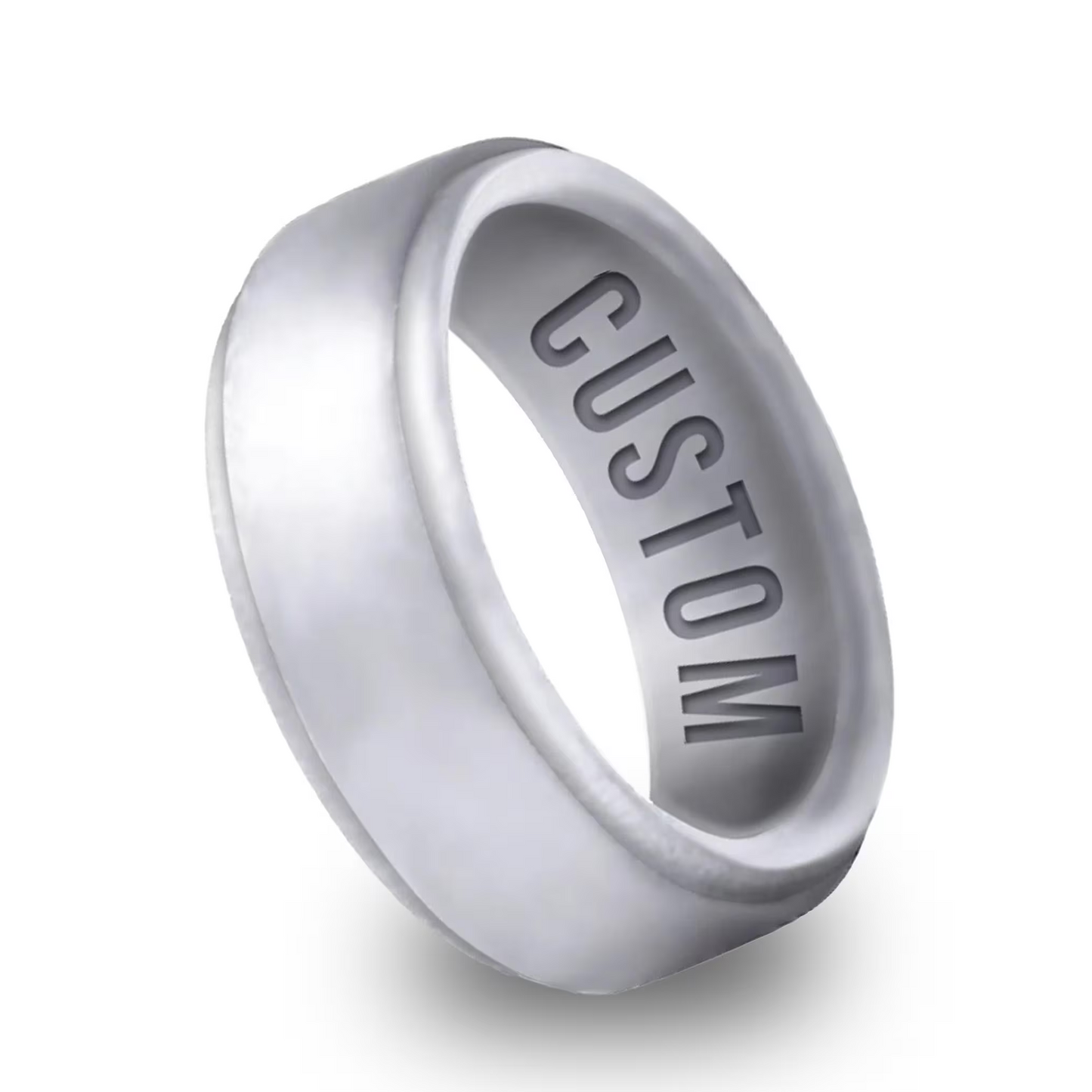 Personalized Silicone Engraved Ring