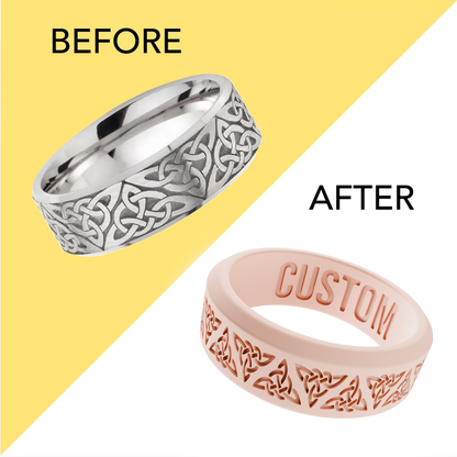 EverMark Rings: Duplicate Replicated Ring in Silicone, Transform Your Metal Wedding Rings into Silicone Ring