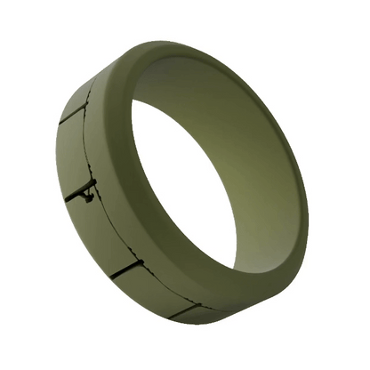 Lineman Personalized Silicone Beveled Ring