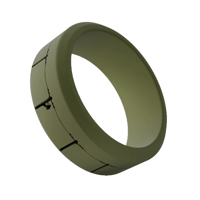 Lineman Personalized Silicone Beveled Ring