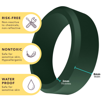 Carbon Patterned Personalized Silicone Ring