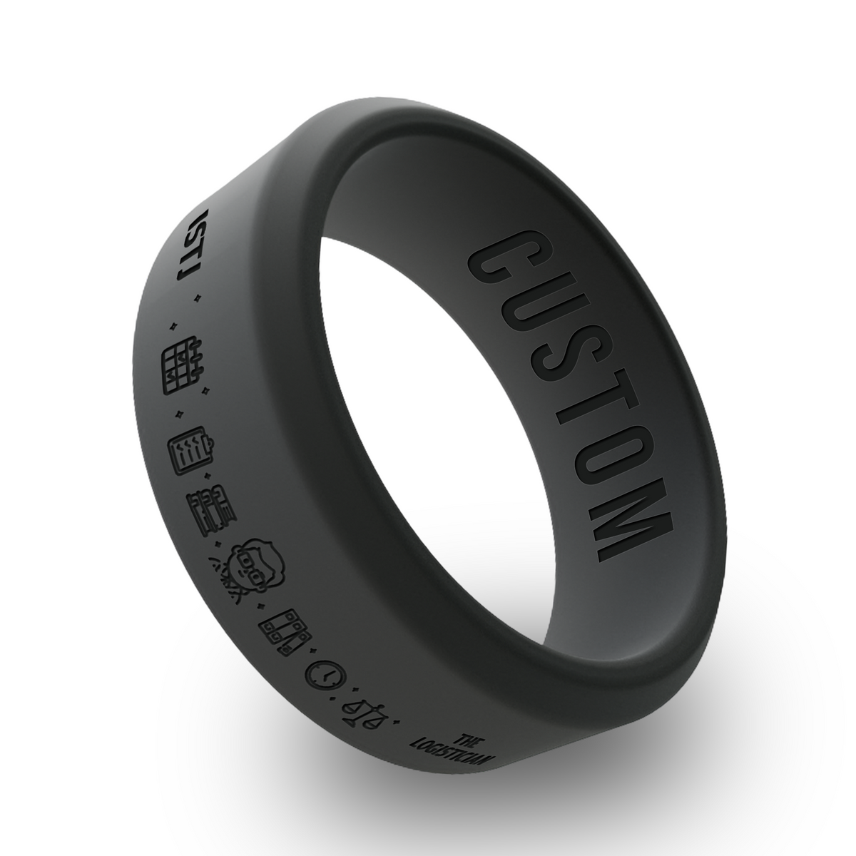 Personality Types Personalized Silicone Beveled Ring