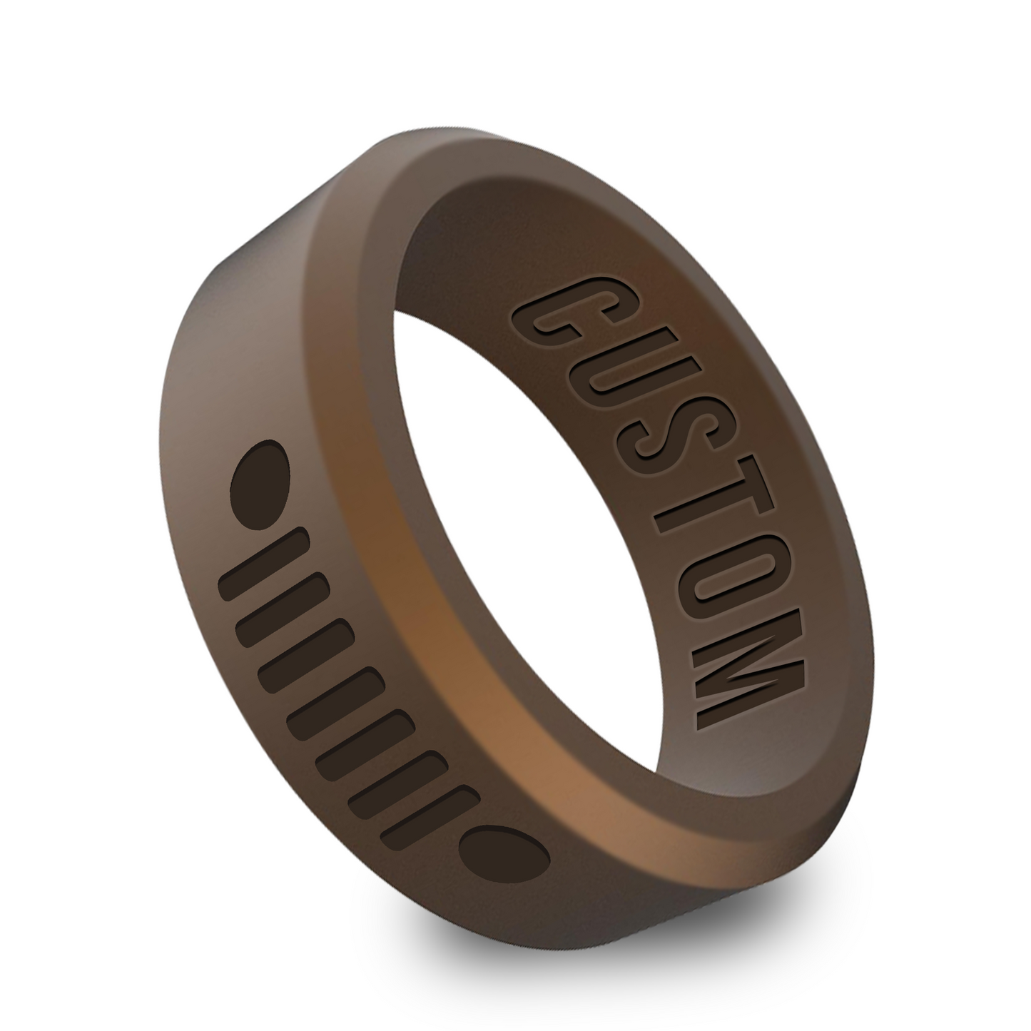Truck Car Personalized Silicone Beveled Ring