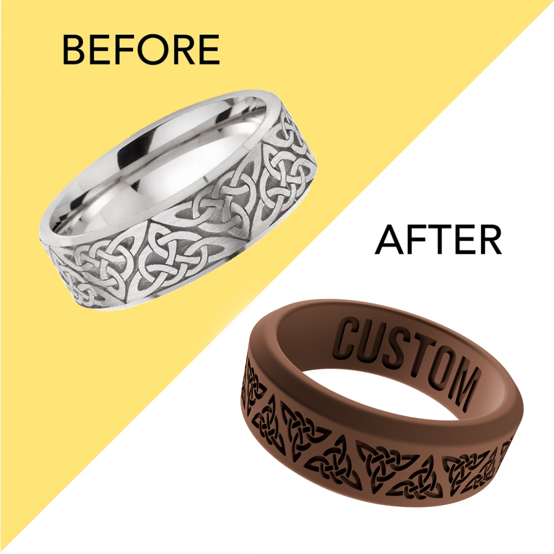 EverMark Rings: Duplicate Replicated Ring in Silicone, Transform Your Metal Wedding Rings into Silicone Ring