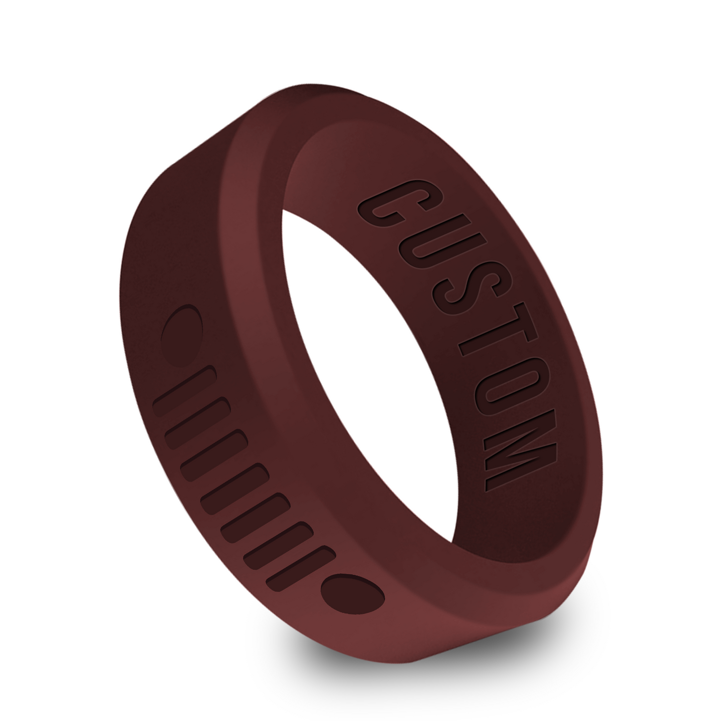 Truck Car Personalized Silicone Beveled Ring