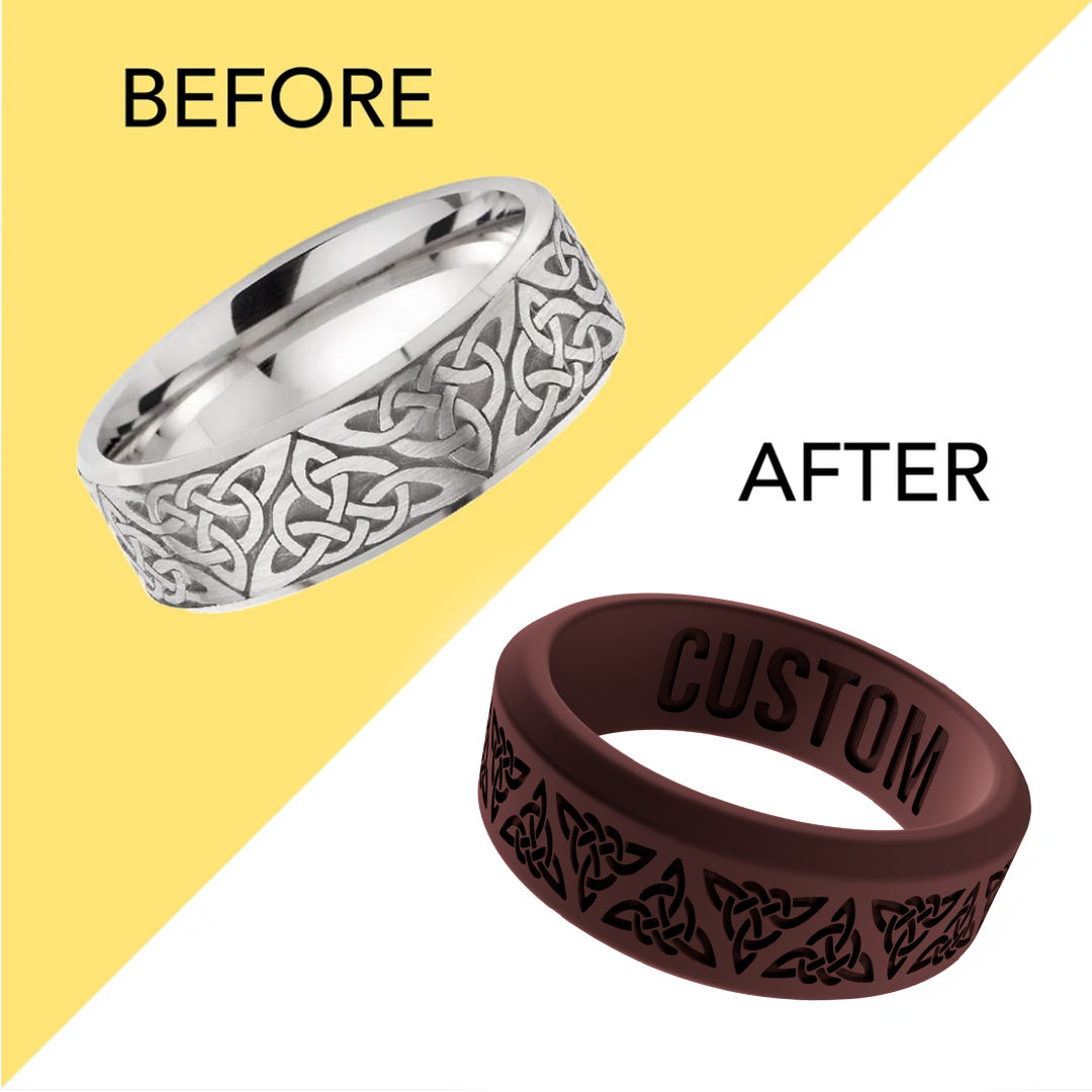 EverMark Rings: Duplicate Replicated Ring in Silicone, Transform Your Metal Wedding Rings into Silicone Ring