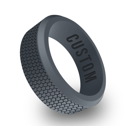Dragon Scale Personalized Silicone Beveled Ring