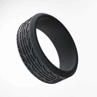 Car Tire Personalized Silicone Beveled Ring