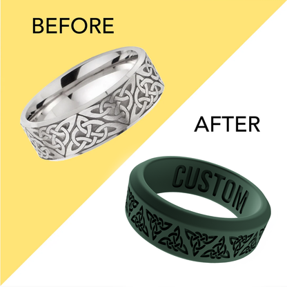 EverMark Rings: Duplicate Replicated Ring in Silicone, Transform Your Metal Wedding Rings into Silicone Ring
