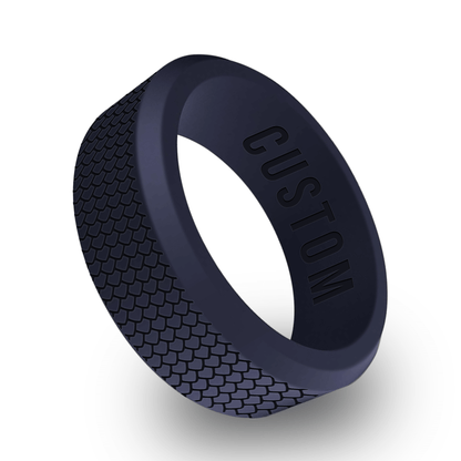 Dragon Scale Personalized Silicone Beveled Ring