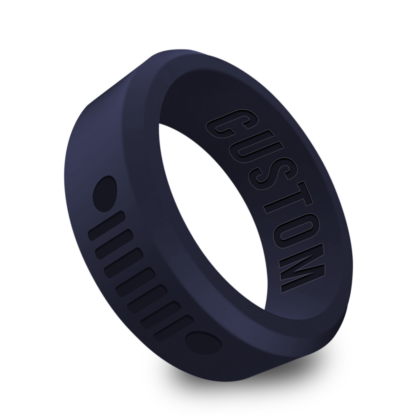 Truck Car Personalized Silicone Beveled Ring