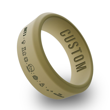 Personality Types Personalized Silicone Beveled Ring