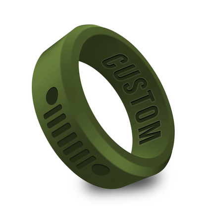 Truck Car Personalized Silicone Beveled Ring