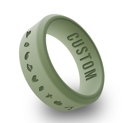 Thanksgiving Personalized Silicone Beveled Ring