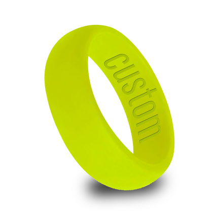 Personalized Neon Silicone Ring