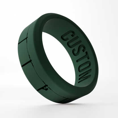 Lineman Personalized Silicone Beveled Ring