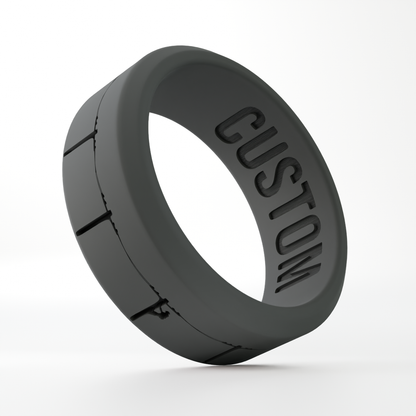 Lineman Personalized Silicone Beveled Ring