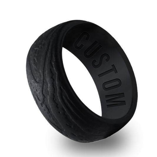 Wooden Pattern Silicone Ring