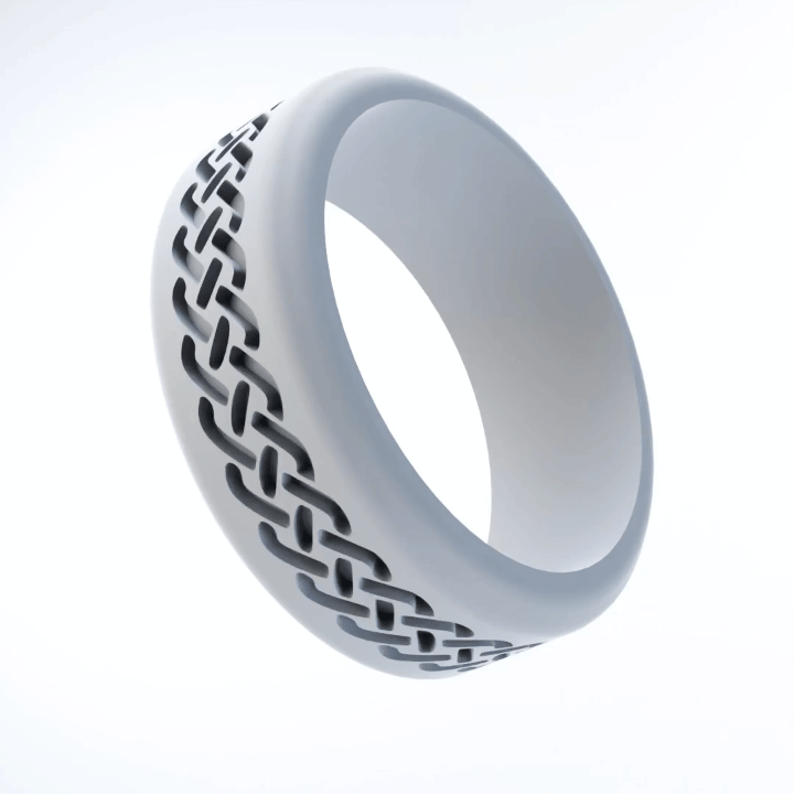 Celtic Personalized Silicone Beveled Ring