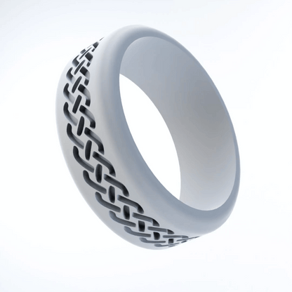 Celtic Personalized Silicone Beveled Ring