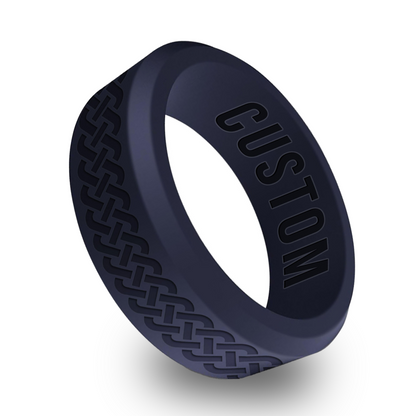 Celtic Personalized Silicone Beveled Ring